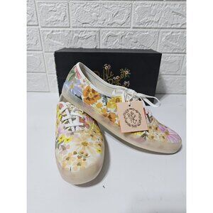 Keds Rifle Paper Co Size 9.5 Double Decker Marguerite Slip On Floral Sneaker NIB